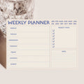A4 Weekly Planner Pad | Modern Desk Organiser | Stylish Minimal Daily To Do List Desk Pad